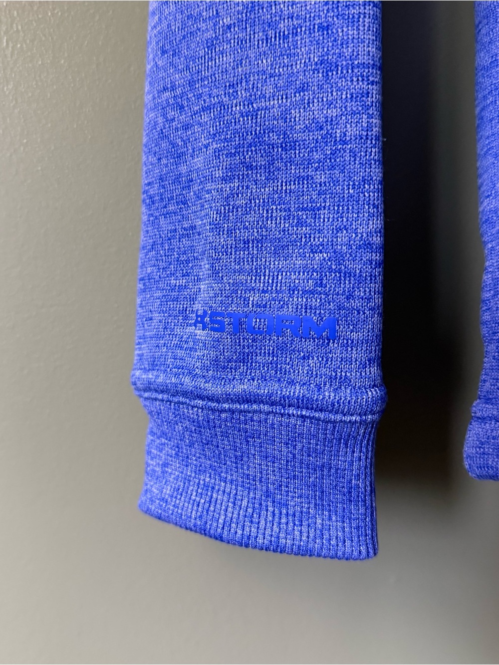 Under Armour Women’s Heather Periwinkle Quarter-Zip Sweater - Picture 5 of 7